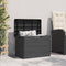 vidaXL - Kussenbox - 77,5x44,5x53 - cm - polypropeen - antracietkleurig