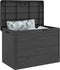 vidaXL - Kussenbox - 77,5x44,5x53 - cm - polypropeen - antracietkleurig