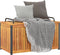 vidaXL - Kussenbox - 85x45x45/53 - cm - massief - acaciahout - en - staal