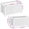 vidaXL - Kussenbox - 85x45x45/53 - cm - massief - acaciahout - en - staal