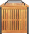 vidaXL - Kussenbox - 85x45x45/53 - cm - massief - acaciahout - en - staal