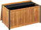 vidaXL - Kussenbox - 85x45x45/53 - cm - massief - acaciahout - en - staal