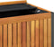 vidaXL - Kussenbox - 85x45x45/53 - cm - massief - acaciahout - en - staal