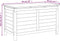 vidaXL - Kussenbox - 99x50x56,5 - cm - massief - vurenhout
