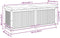 vidaXL - Kussenbox - voor - buiten - 150x50x60,5 - cm - massief - acaciahout