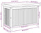 vidaXL - Kussenbox - voor - buiten - 90x50x60,5 - cm - massief - acaciahout