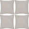 vidaXL - Kussenhoezen - katoen - 40 - x - 40 - cm - appeltjesgroen - 4 - stuks