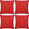 vidaXL - Kussenhoezen - katoen - 40 - x - 40 - cm - appeltjesgroen - 4 - stuks