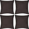 vidaXL - Kussenhoezen - katoen - 40 - x - 40 - cm - appeltjesgroen - 4 - stuks