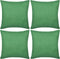 vidaXL - Kussenhoezen - katoen - 40 - x - 40 - cm - appeltjesgroen - 4 - stuks