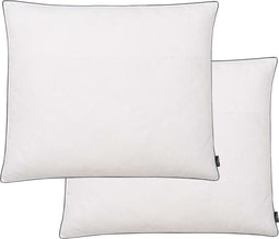 vidaXL - Kussens - 2 - st - licht - 70x60 - cm - dons-/verenvulling - wit