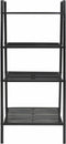vidaXL - Ladder - boekenkast - 4 - schappen - metaal - zwart