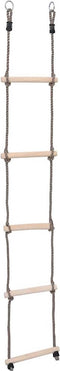 vidaXL - Ladder - met - 5 - sporten - 210 - cm - massief - grenenhout