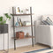 vidaXL - Ladderrek - met - 3 - schappen - 64x34x116 - cm - donkerbruin - en - zwart