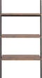 vidaXL - Ladderrek - met - 3 - schappen - 64x34x116 - cm - donkerbruin - en - zwart