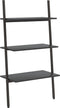 vidaXL - Ladderrek - met - 3 - schappen - 64x34x116 - cm - zwart