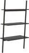 vidaXL - Ladderrek - met - 3 - schappen - 64x34x116 - cm - zwart