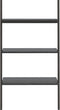 vidaXL - Ladderrek - met - 3 - schappen - 64x34x116 - cm - zwart