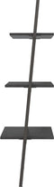 vidaXL - Ladderrek - met - 3 - schappen - 64x34x116 - cm - zwart
