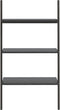 vidaXL - Ladderrek - met - 3 - schappen - 64x34x116 - cm - zwart