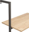 vidaXL - Ladderrek - met - 3 - schappen - 64x35x120,5 - cm - lichtbruin - en - zwart