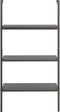 vidaXL - Ladderrek - met - 3 - schappen - 64x35x120,5 - cm - zwart