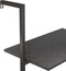 vidaXL - Ladderrek - met - 3 - schappen - 64x35x120,5 - cm - zwart