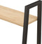 vidaXL - Ladderrek - met - 4 - schappen - 56x35x140 - cm - lichtbruin - en - zwart