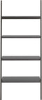 vidaXL - Ladderrek - met - 4 - schappen - 64x34x150,5 - cm - zwart