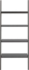 vidaXL - Ladderrek - met - 4 - schappen - 64x34x150,5 - cm - zwart