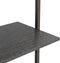 vidaXL - Ladderrek - met - 4 - schappen - 64x35x152,5 - cm - zwart