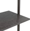 vidaXL - Ladderrek - met - 5 - schappen - 64x35x185 - cm - zwart
