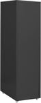 vidaXL - Ladeblok - verrijdbaar - 28x41x109 - cm - metaal - antracietkleurig
