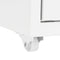 vidaXL - Ladeblok - verrijdbaar - 28x41x109 - cm - metaal - wit