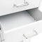 vidaXL - Ladeblok - verrijdbaar - 28x41x109 - cm - metaal - wit