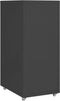 vidaXL - Ladeblok - verrijdbaar - 28x41x69 - cm - metaal - antracietkleurig