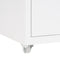 vidaXL - Ladeblok - verrijdbaar - 28x41x69 - cm - metaal - wit