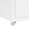 vidaXL - Ladeblok - verrijdbaar - 28x41x69 - cm - metaal - wit