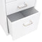vidaXL - Ladeblok - verrijdbaar - 28x41x69 - cm - metaal - wit