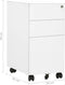 vidaXL - Ladeblok - verrijdbaar - 39x45x59 - cm - staal - wit