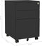 vidaXL - Ladeblok - verrijdbaar - 39x45x60 - cm - staal - antracietkleurig