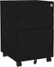 vidaXL - Ladeblok - verrijdbaar - 39x45x60 - cm - staal - zwart