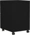 vidaXL - Ladeblok - verrijdbaar - 39x45x60 - cm - staal - zwart