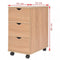 vidaXL - Ladekast - 33x45x60 - cm - eikenkleur
