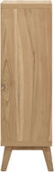 vidaXL - Ladekast - 40x30x100 - cm - massief - teakhout