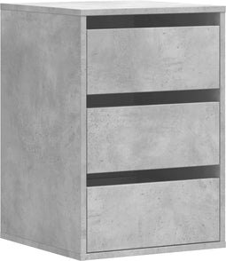vidaXL - Ladekast - 40x41x58 - cm - bewerkt - hout - betongrijs
