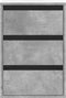 vidaXL - Ladekast - 40x41x58 - cm - bewerkt - hout - betongrijs