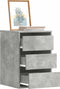 vidaXL - Ladekast - 40x41x58 - cm - bewerkt - hout - betongrijs