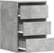 vidaXL - Ladekast - 40x41x58 - cm - bewerkt - hout - betongrijs