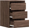 vidaXL - Ladekast - 40x41x58 - cm - bewerkt - hout - bruin - eikenkleurig